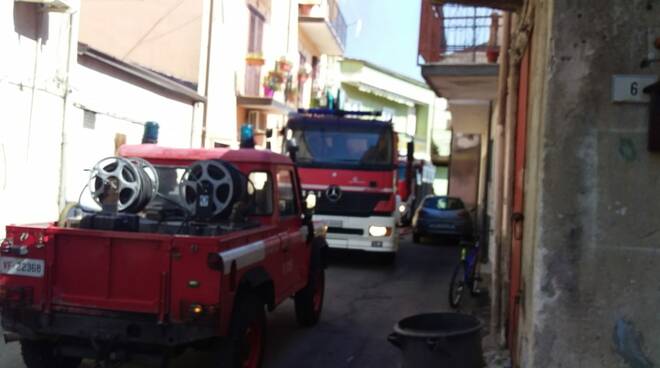 Incendio a Papanice