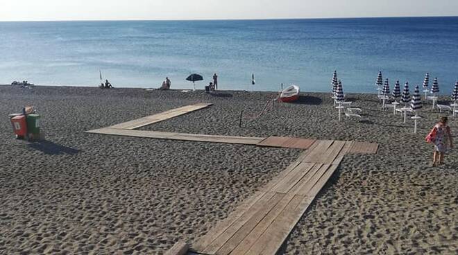 passerella per disabili lido