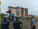 Forze dell'ordine a Viale Isonzo