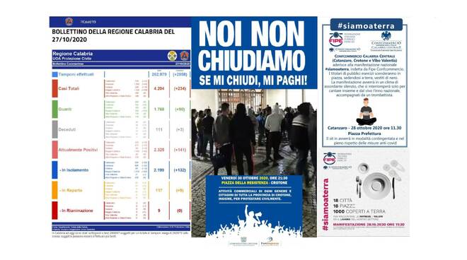 manifestazioni crotone ottobre 2020