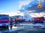 incendio rifiuti crotone