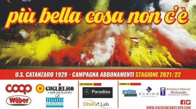 campagna bbonamenti catanzaro calcio