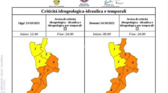 allerta meteo arancione