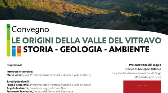 Il 17 dicembre a Casabona il convegno dal titolo "Le origini della Valle del Vitravo"