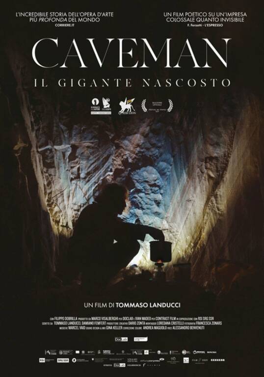 grotta san gregorio staletti su locandina caveman 2021