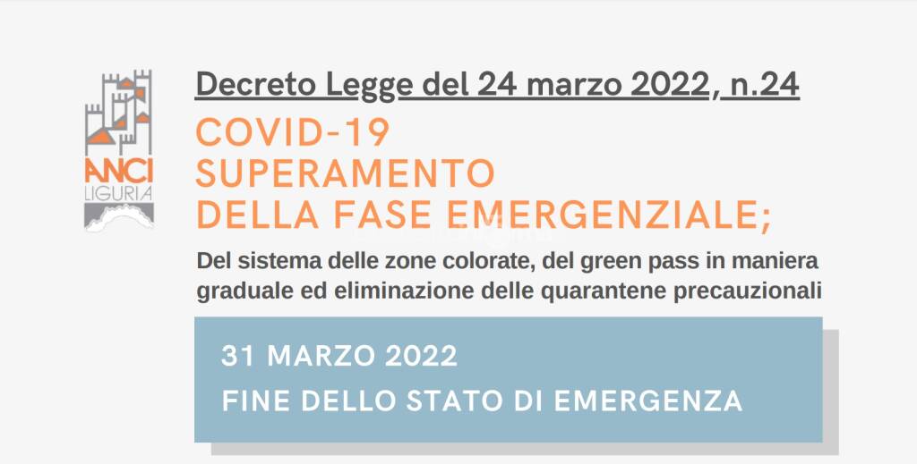 decreto superamento stato emergenza pandemia covid