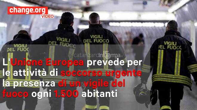 vigili fuoco calabria change org