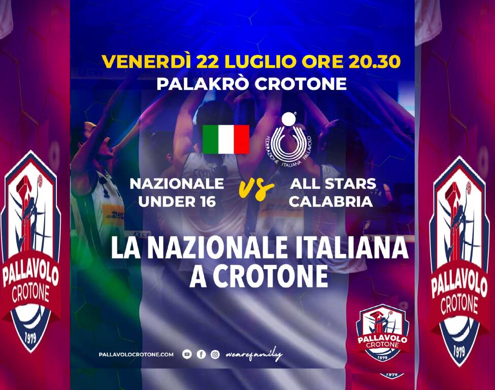 evento amichevole con nazionale giovanile volley crotone