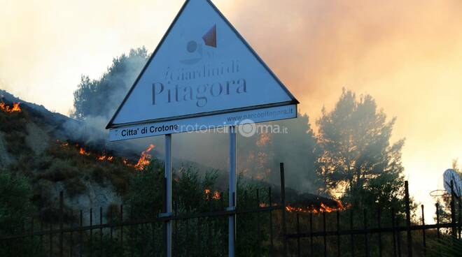 incendio parco pitagora