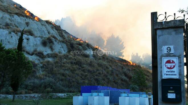 incendio parco pitagora