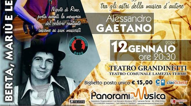 Venerdì esibizione della Rino Gaetano Band, la tribute band ufficiale del  compianto cantautore - LameziaInforma